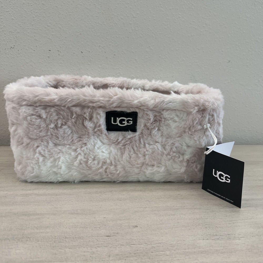 UGG Marissa Medium Bin Rosewater Pink White Storage Bin NEW w/ Tags